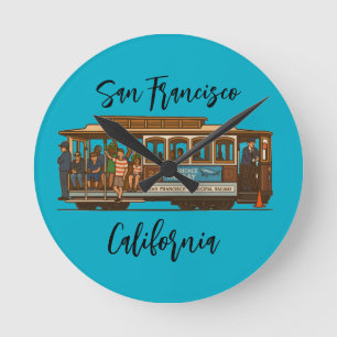 Kabelfernsehen Runde Wanduhr