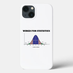 Kabelgebunden für Statistik-Statistiken Bell-Curve Case-Mate iPhone Hülle
