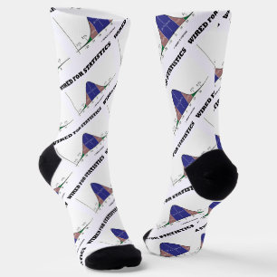 Kabelgebunden für Statistik-Statistiken Bell-Curve Socken