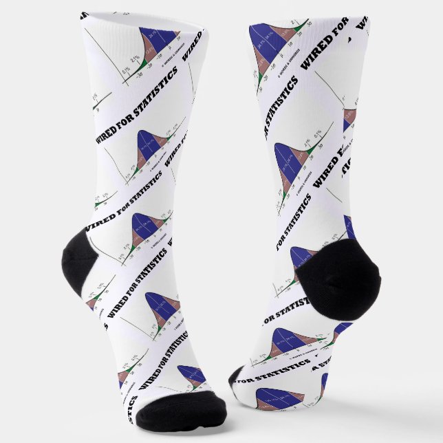 Kabelgebunden für Statistik-Statistiken Bell-Curve Socken (Gewinkelt)