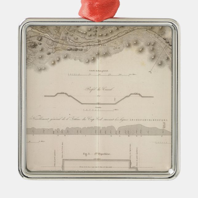 Kabeljau-Kanal Ornament Aus Metall (Vorne)