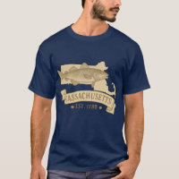 Kabeljau-Osten. Massachusetts Vintag Men's T - Shi