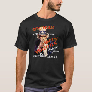 Kabeljau und Chips sind Verboten in Whittier AK T-Shirt