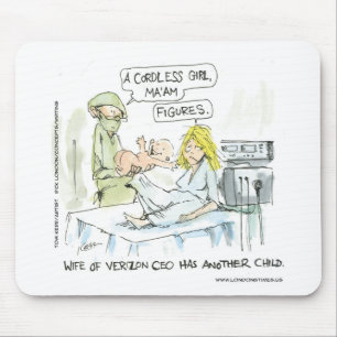Kabellose Baby Lustige Karten T-Shirts Tassen & Ge Mousepad