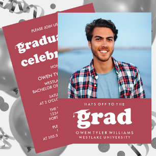 KABELRETRO HAT SICH AN DER GRAD FOTO GRAD INVITE EINLADUNG