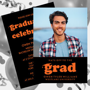 KABELRETRO HAT SICH AN DER GRAD FOTO GRAD INVITE EINLADUNG