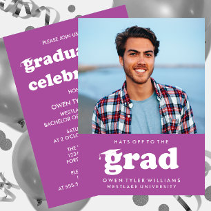 KABELRETRO HAT SICH AN DER GRAD FOTO GRAD INVITE EINLADUNG