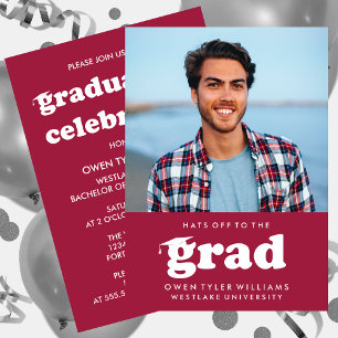 KABELRETRO HAT SICH AN DER GRAD FOTO GRAD INVITE EINLADUNG