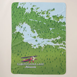 Kabetogama-See, Minnesota, USA Reisekarte. Sherpadecke