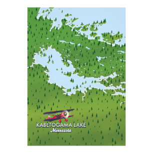 Kabetogama See, Minnesota, USA Reiseplan. Fotodruck