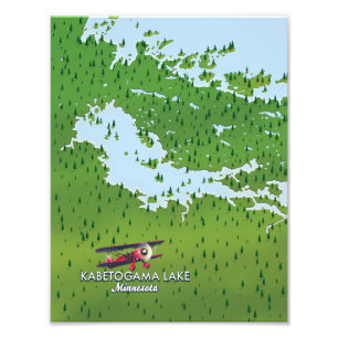 Kabetogama See, Minnesota, USA Reiseplan. Fotodruck