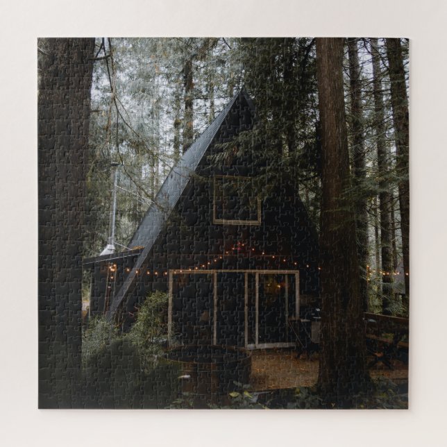 KABIN IN WOODS CHRISTMAS JIGSAW PUZZLE (Vertikal)