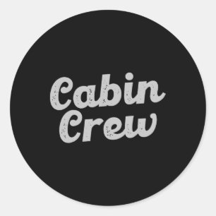 Kabine Crew  Freunde Familienurlaub Kabine Runder Aufkleber