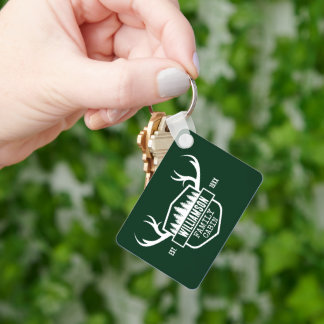 Kabine Familienname Forest Green Schlüsselanhänger