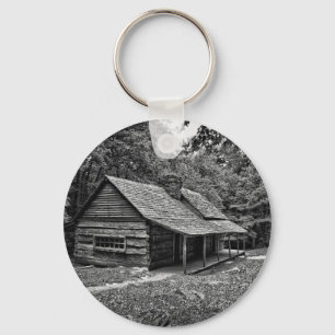 Kabine im Holz Schlüsselanhänger
