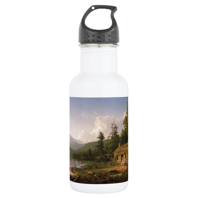 Kabine im Holz Trinkflasche (Vorderseite)