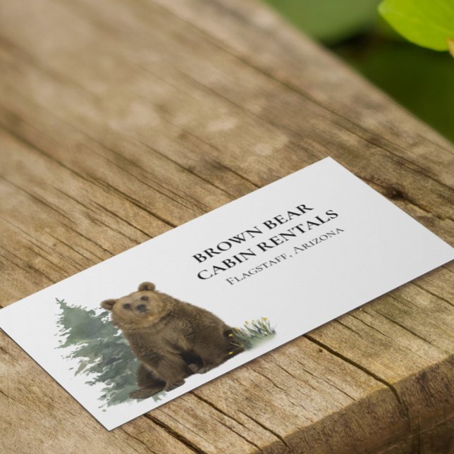 Kabine Mountain Zuhause Vacation Rental Business C Visitenkarte (Von Creator hochgeladen)