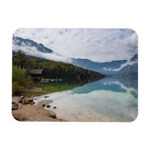 Kabine neben Bohinj See in Slowenien Magnet