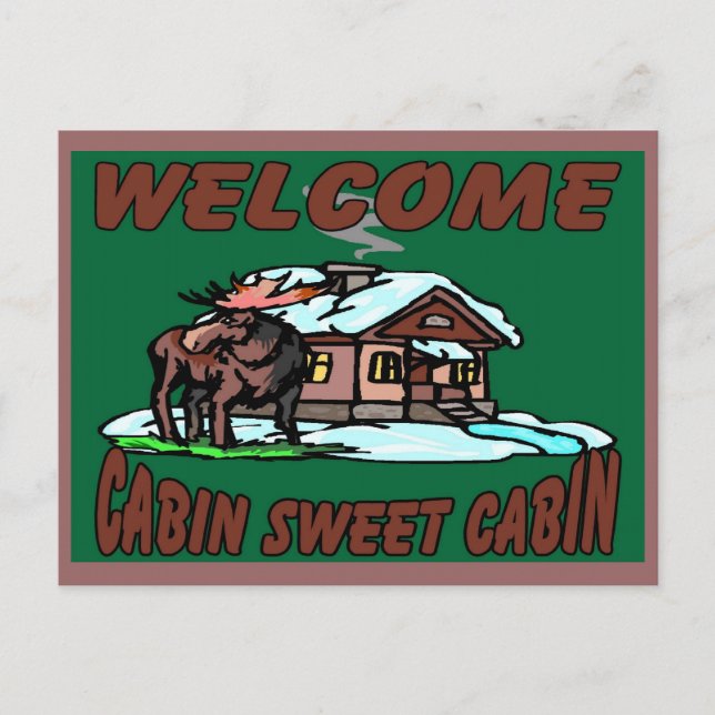 Kabine Sweet Cabin Postkarte (Vorderseite)