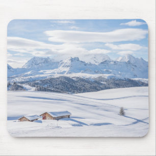 Kabinen-Rückzug Snowscape   Dolomit Mousepad