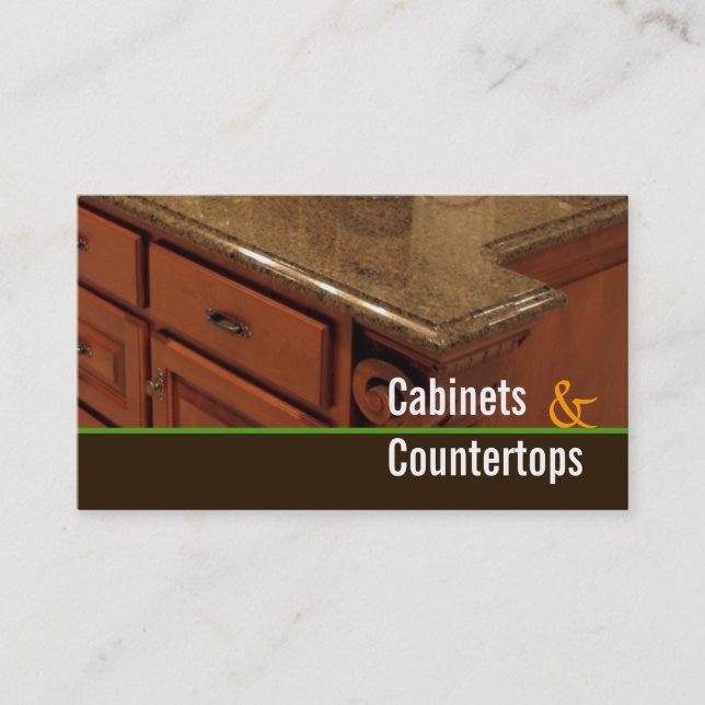 Kabinette, Countertops, Mill Work Business Card Visitenkarte (Vorderseite)