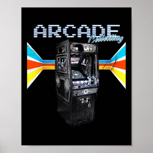 Kabinettmaschine 1970 1980 1990 Videospiel Collect Poster