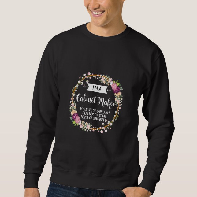 Kabinettsstufe Sarcasm floral für Frauen Sweatshirt (Vorderseite)