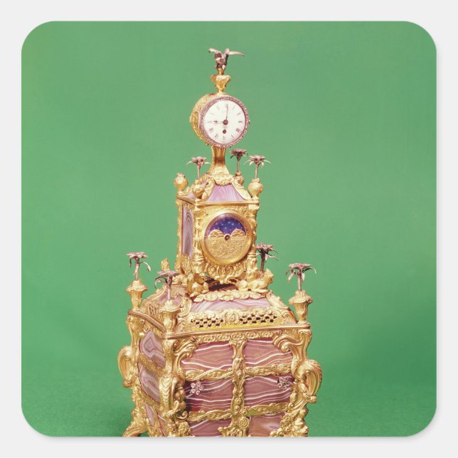 Kabinettsuhr, c.1766 quadratischer aufkleber (Vorderseite)