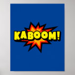 Kaboom! kühne Pop Art Comic Explosion Poster<br><div class="desc">Umgestalten Sie Ihren Raum mit dem explosiven Flair dieses "Kaboom!" Pop Kunstdesigns. Inspiriert durch den hochenergetischen Stil klassischer Comic-Bücher,  fügt dieses lebendige Stück einen dramatischen Aufstieg an Farbe und Spannung hinzu und macht es zu einer herausragenden Ergänzung zu jedem Zimmer.</div>