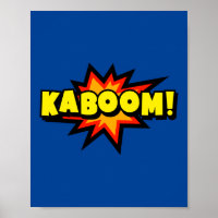 Kaboom! kühne Pop Art Comic Explosion