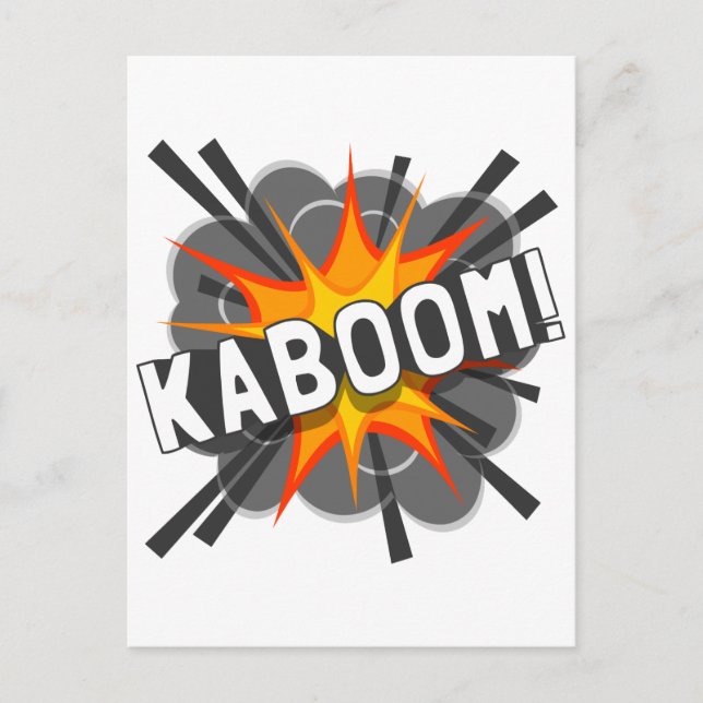 KABOOM! POSTKARTE (Vorderseite)