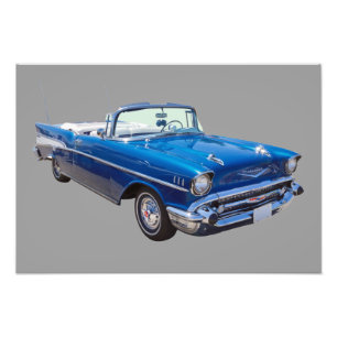 Kabriolett 1957 Tür Chevrolet-Bel Air 2 Fotodruck