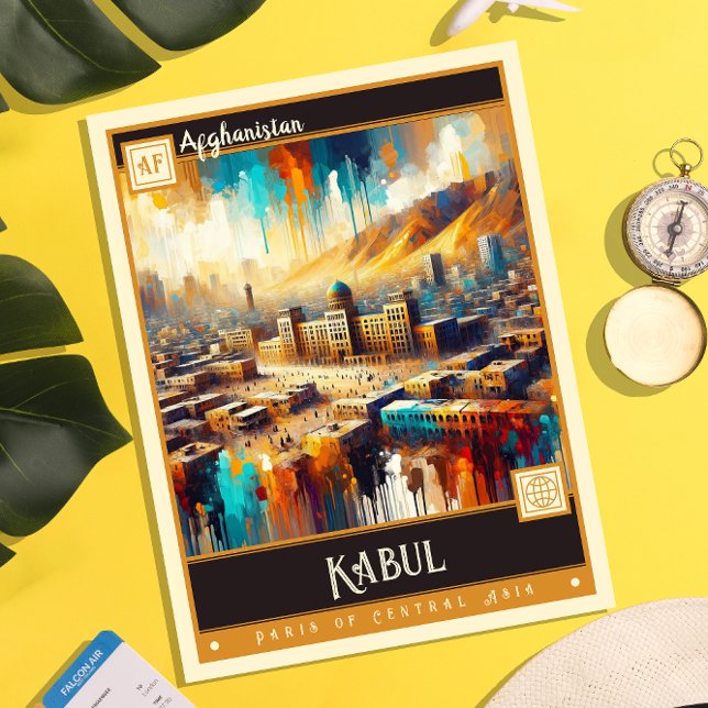 Kabul, Afghanistan | Vintage Malerei Postkarte (Von Creator hochgeladen)