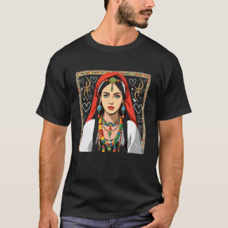 Kabyle Amazigh Berber Tattoo Tifinagh Design Yaz S T-Shirt