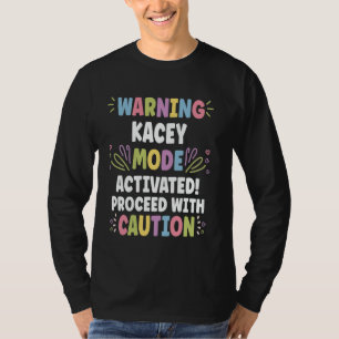 KACEY Personalisierter Name Lustiger Süßer Benutze T-Shirt