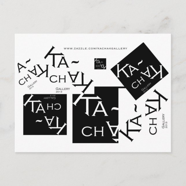KACHAK GALLERY LOGO - POSTCARDS POSTKARTE (Vorderseite)