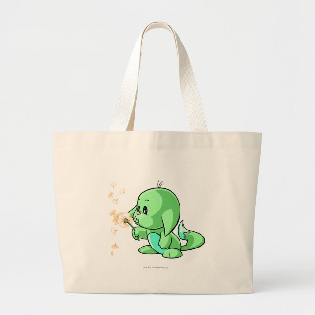 Kacheek Grün Jumbo Stoffbeutel (Vorne)