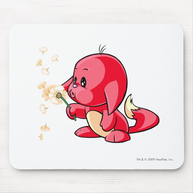 Kacheek Rot Mousepad (Vorne)