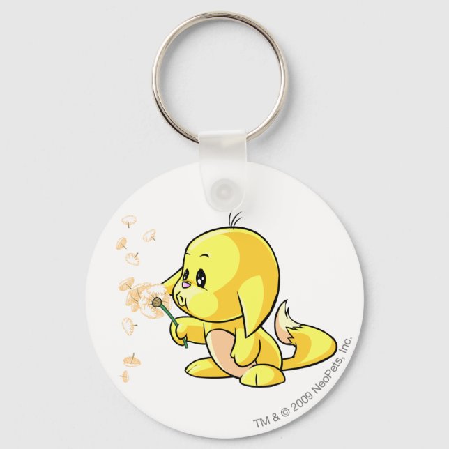Kacheek Yellow Schlüsselanhänger (Vorderseite)