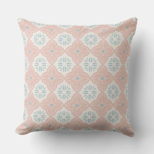 Kachel casablanca Grafik in rosa Pastellmuster Kissen