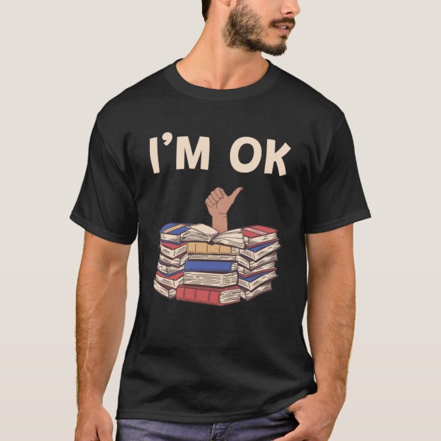 Kachel der Bücher, die ich gerne habe T-Shirt (Vorderseite)