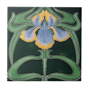 Kachel - Jugendstil Iris