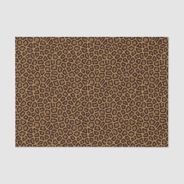 Kachelhintergrund mit Leoparden Seidenpapier (Vorderseite)