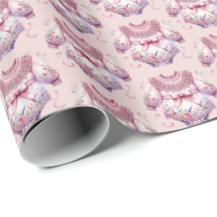 Kachelmuster für niedliche Mädchen Geschenkpapier