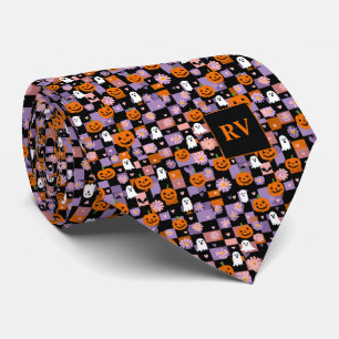 Kacherbrett Kürkin-Party Halloween Mit Monogramm Krawatte