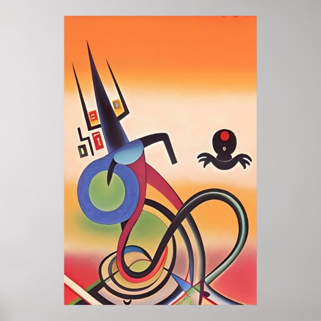 Kachina Dance Ken Gage Abstrakt Poster (Vorne)