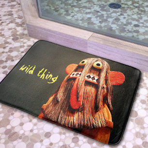 Kachina Doll Fotografy Fun Wild Thes Typografy Badematte