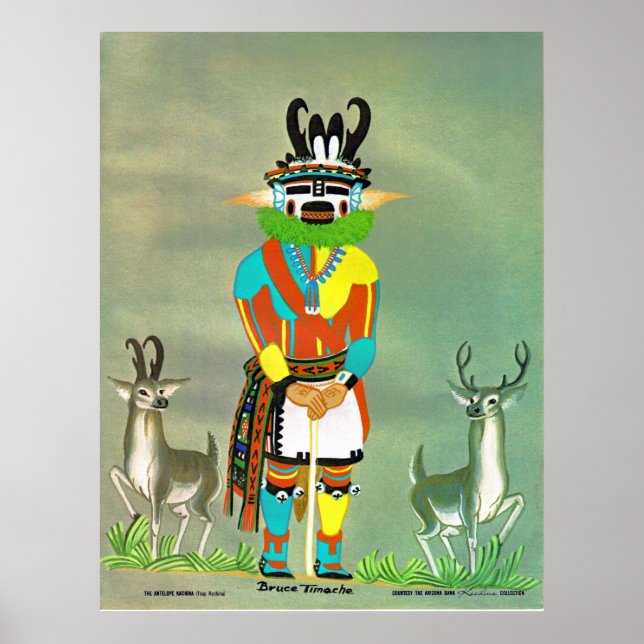 Kachina-Druck "Antelope" Poster (Vorne)