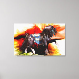 Kachina Hopi-Pferd dehnte Leinwand-Druck aus Leinwanddruck
