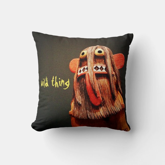 Kachina Puppe Foto Wild Thquoting Kühne Niedlich Kissen (Vorderseite)